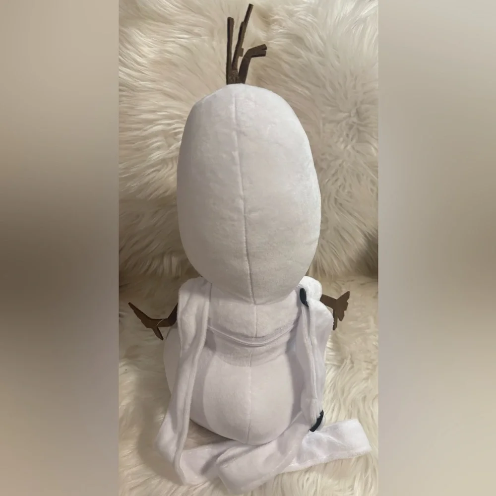 Disney Frozen Olaf Costume Bag - Plush Stuffed Figure with Zipper and Strap